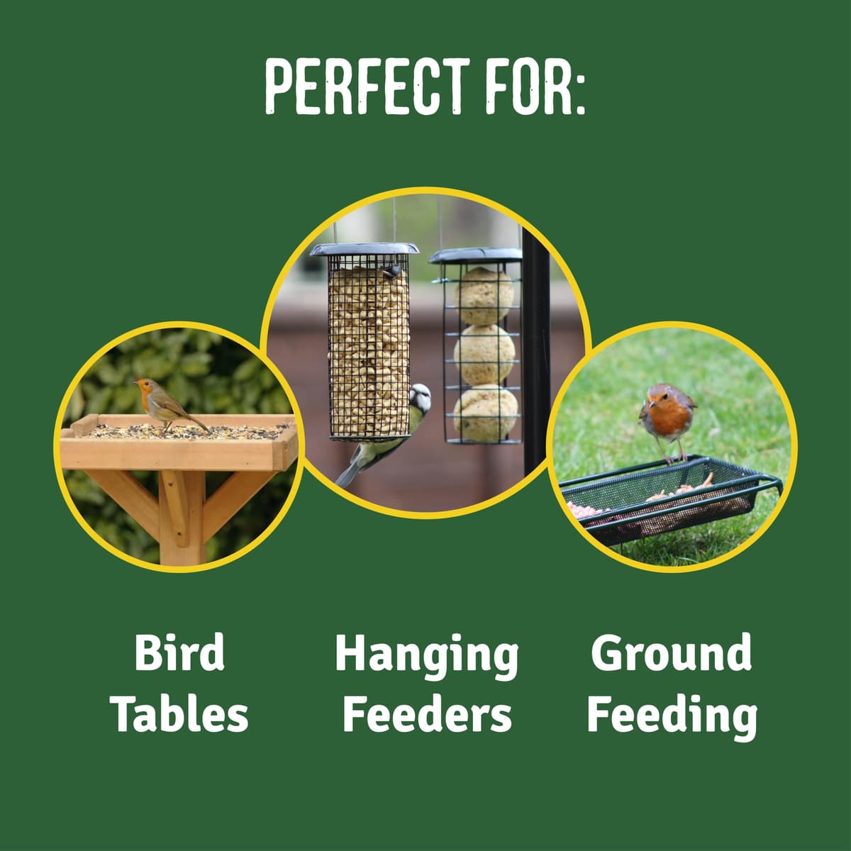 Honeyfield’s - Wild Bird Food for Outside Birds, Quality Wild Bird Seed Mix with Wheat and Black Sunflower Seeds, High in Energy, Protein, and Essential Vitamins, Bulk Bag (1.6kg) — view 5