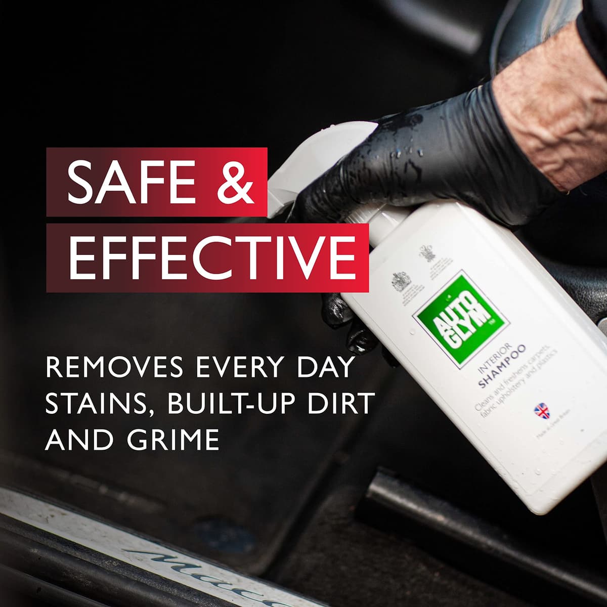 Autoglym Interior Shampoo, 500ml - Car Interior Shampoo That Cleans and Freshens Carpets, Fabrics, Upholstery and Plastics — view 3