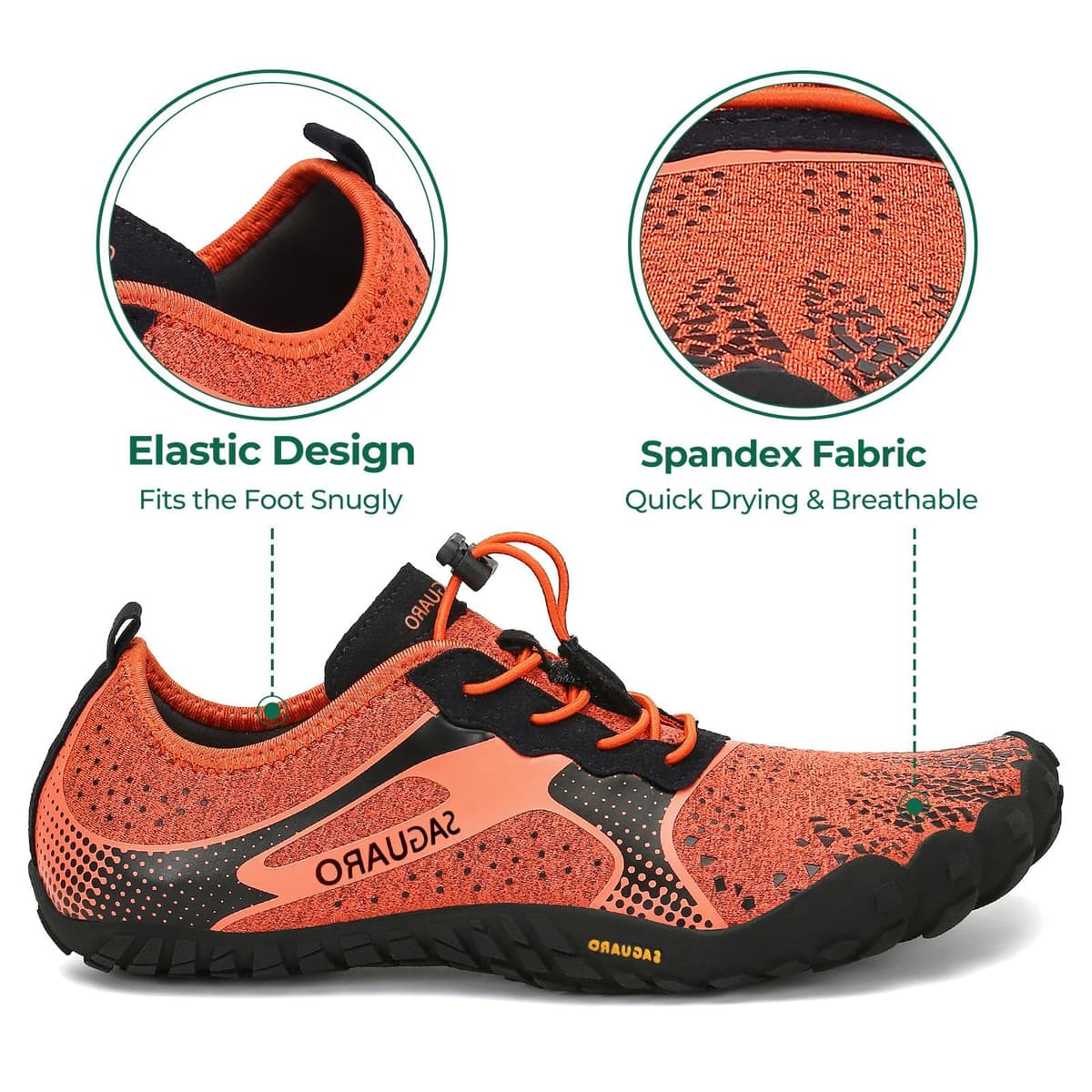 SAGUARO Barefoot Hombre Mujer Zapatillas Minimalistas para Zero Drop Soles y Wide Tox Box,Gr.35-48 EU — view 3