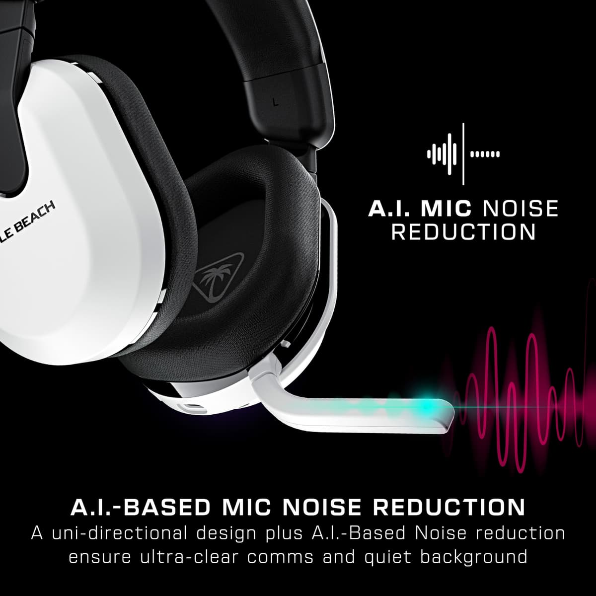 Turtle Beach Stealth 600 White Wireless Multiplatform Gaming Headset with up to 80 hour Battery, 50mm Speakers and Bluetooth for Xbox Series X or S, Xbox One, PC, PS5, PS4 and Mobile — view 4