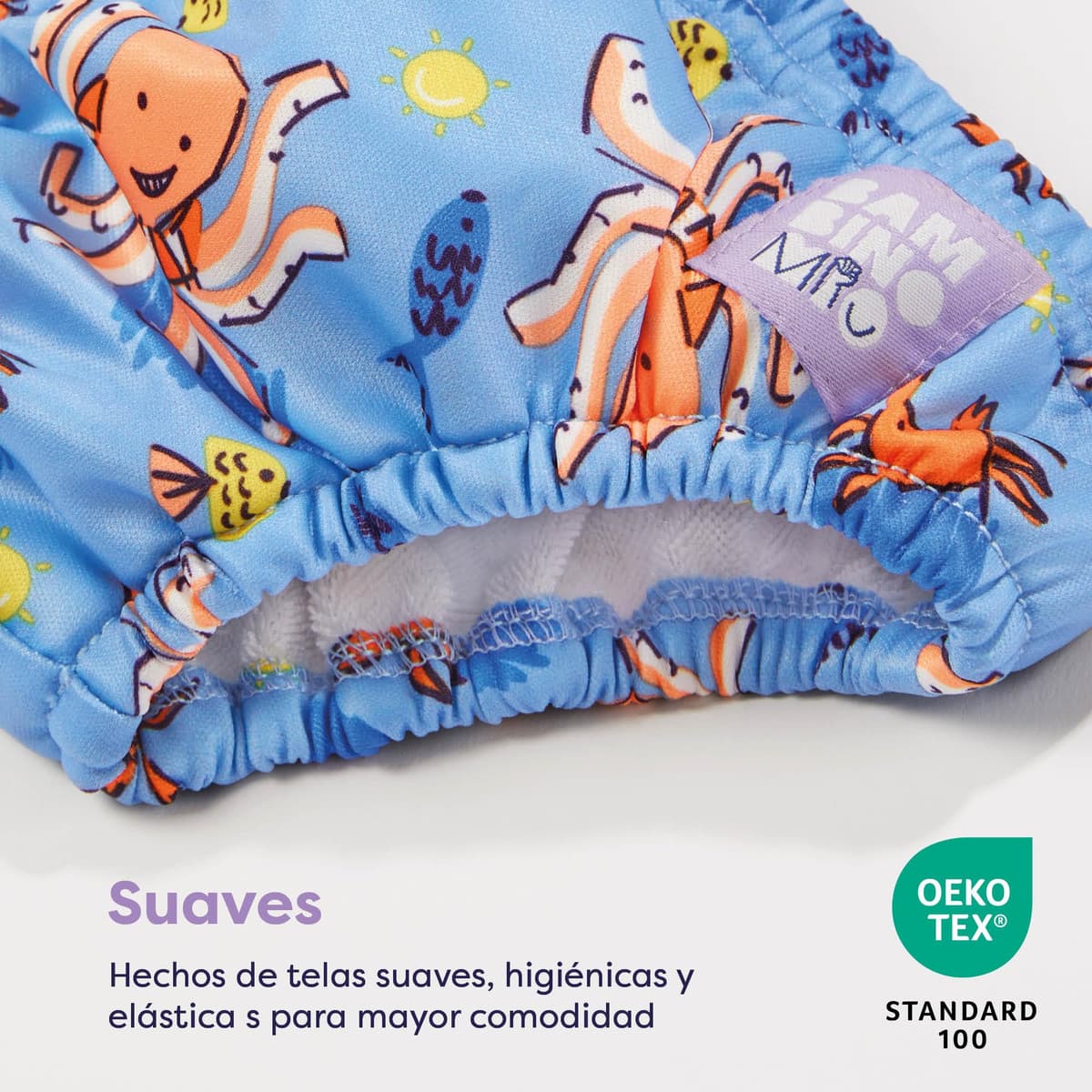 Bambino Mio, pañal bañador, muelle de pelícanos, mediano (6-12 meses) — view 2