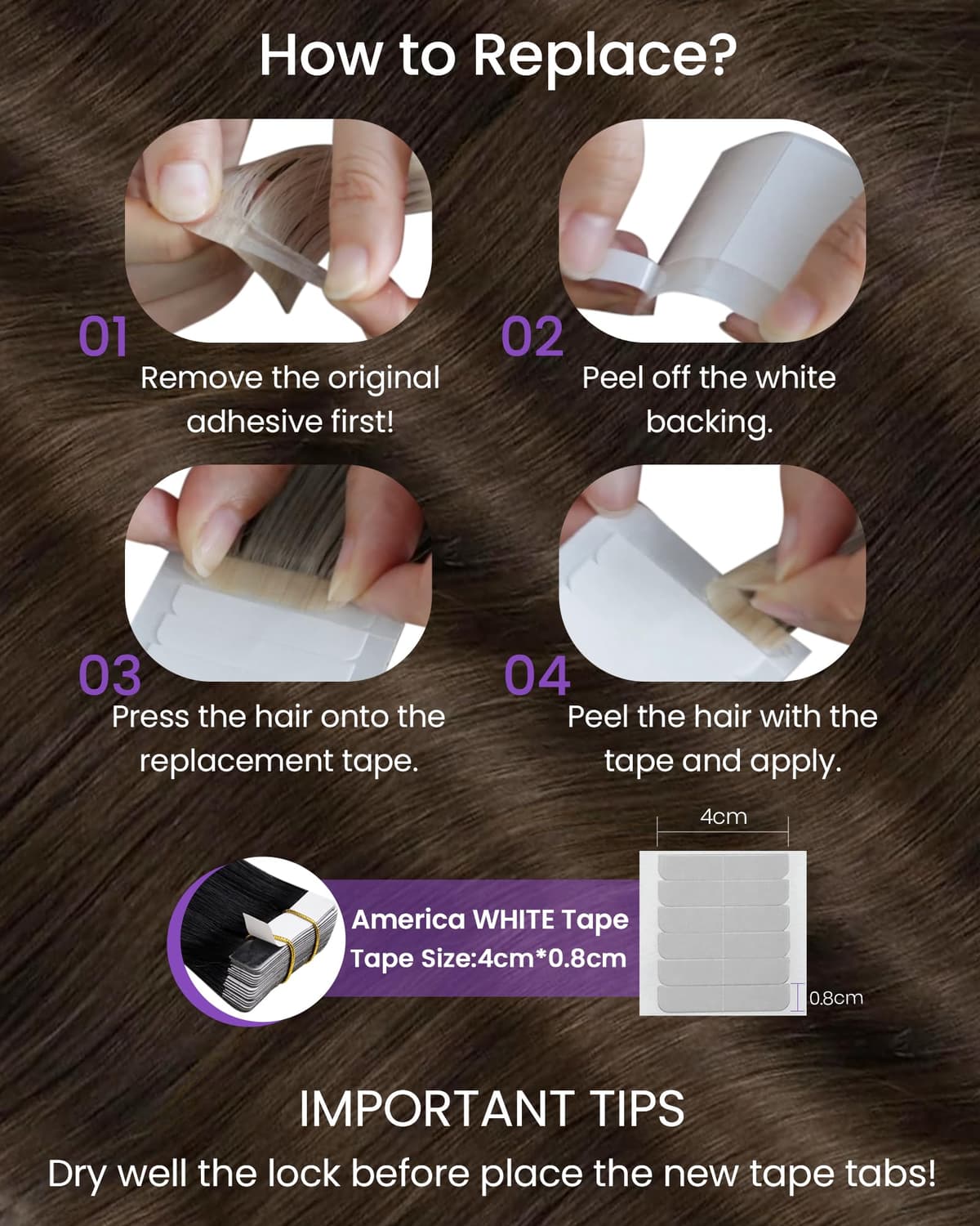 LaaVoo Tape in Hair Extensions Human Hair Blonde Tape Hair Extensions Real Human Hair Invisible Tapes Remy Straight Balayage Brown to Blonde Hair Double Sided Tabs 20pcs 50g 16 Inch #8/18/60 — view 127