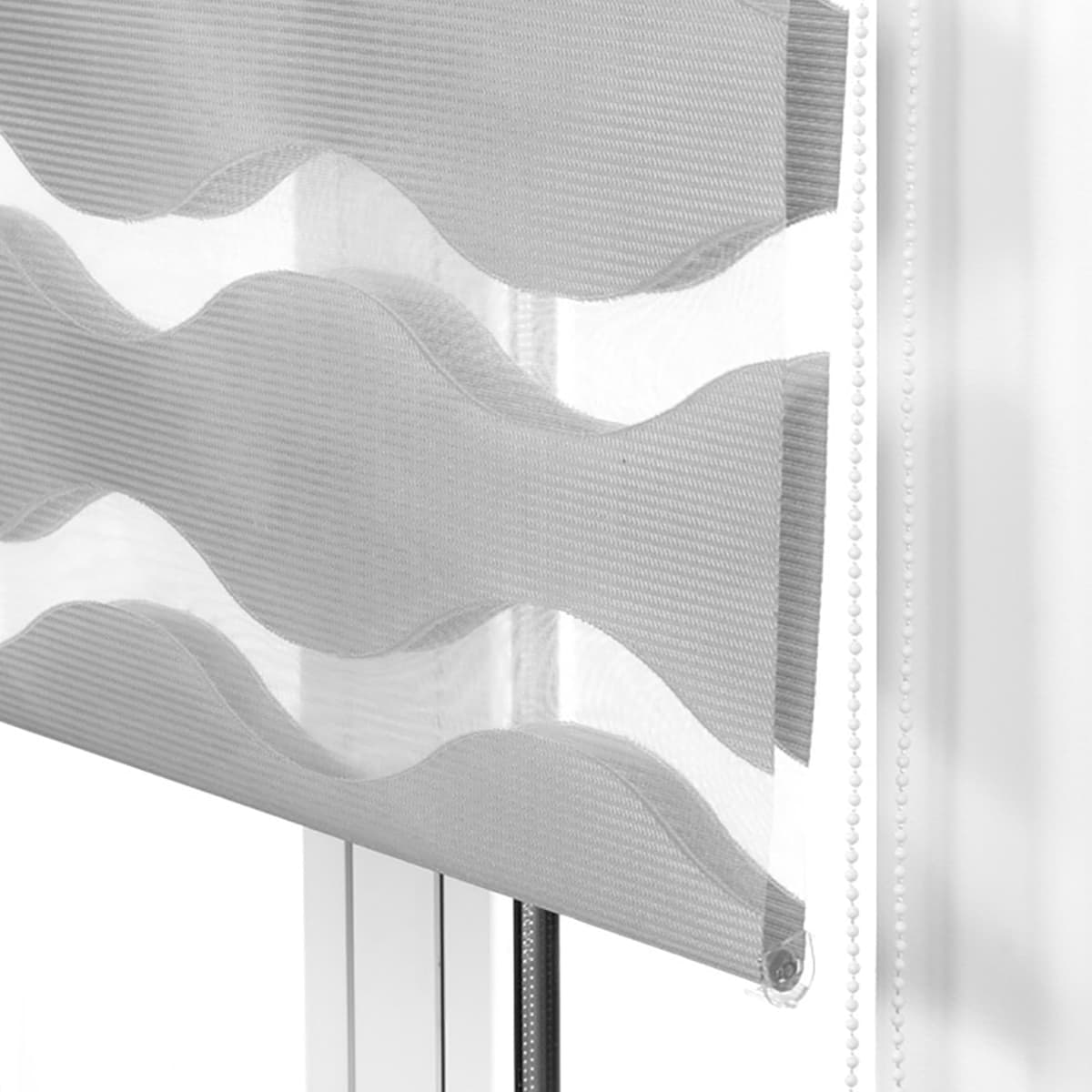 Blindecor Indus SIN HERRAMIENTAS | Estor Enrollable Sin Taladrar de Doble Capa | Color Blanco 40 x 130 cm (ancho x largo) | Tamaño de la Tela 37 x 125 cm — view 64