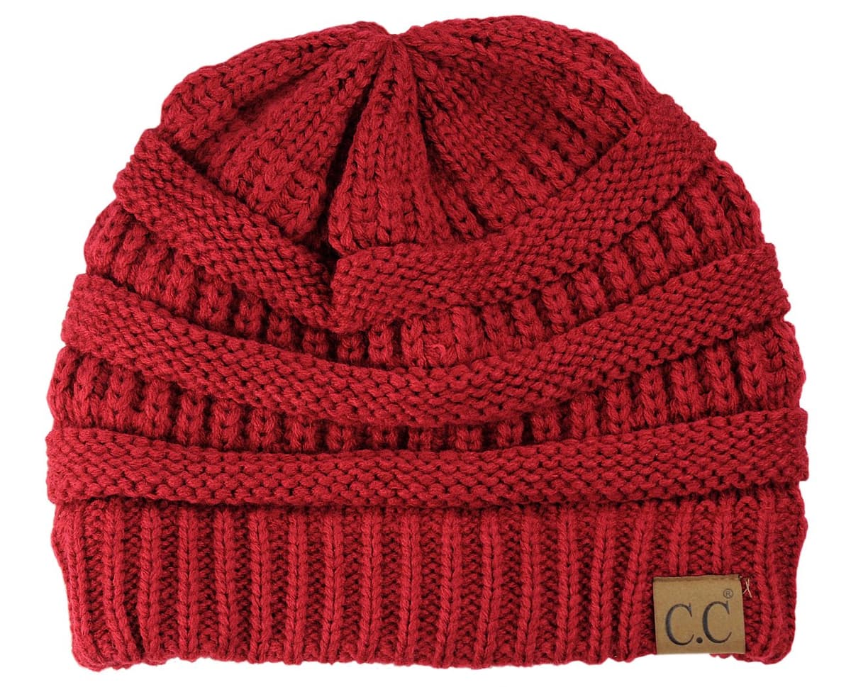 Warm Chunky Soft Stretch Cable Knit Beanie Skully — view 29