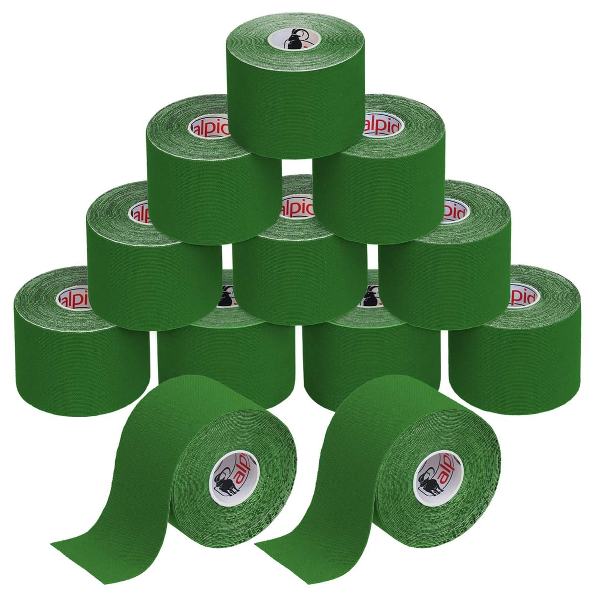 ALPIDEX Cinta Kinesiología Tape 1/3 / 6/12 Rollos Muchos Colores 5 m x 5 cm E- Book Ejemplos Aplicación Cinta Muscular Sin Látex Transpirable — view 9