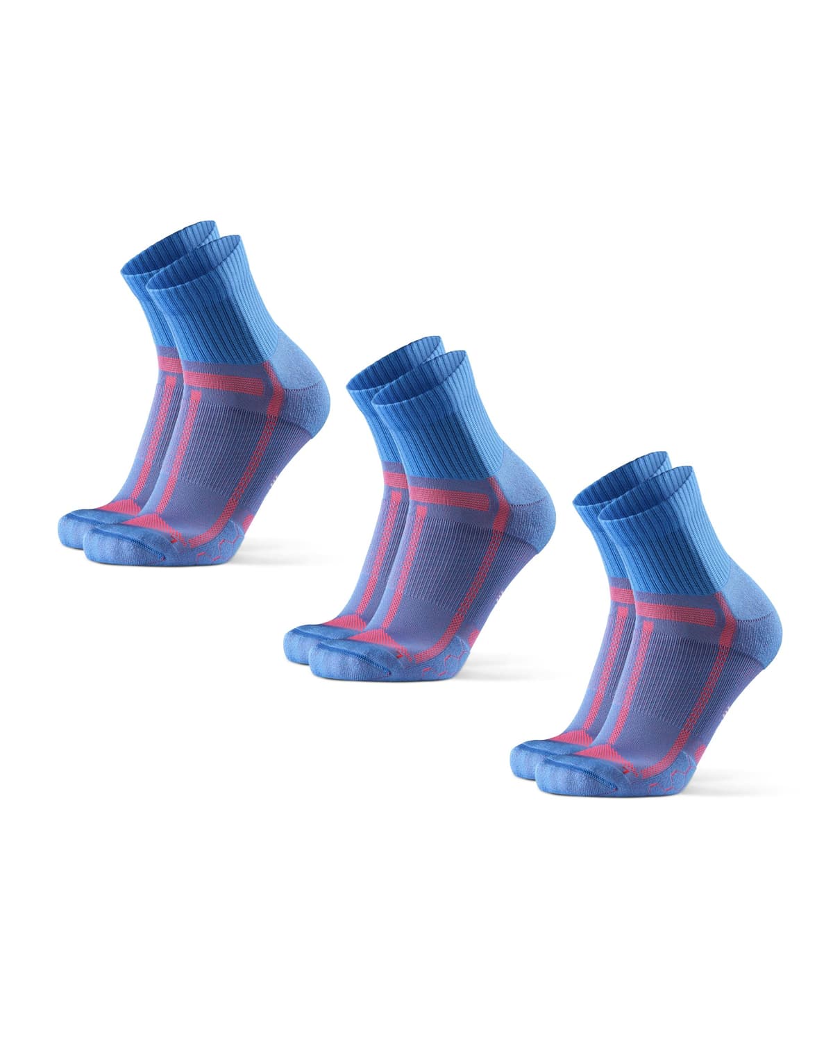 DANISH ENDURANCE Cushioned Running Socks for Long Distances, Anti-Blister & Sweat Wicking, Quarter Length, for Men & Women, Unisex, 3 or 5 Pack — view 9