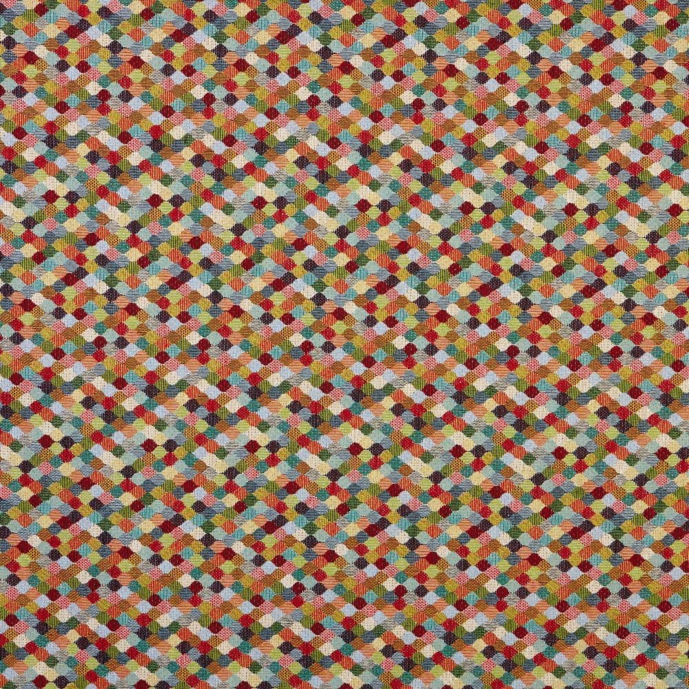 Kt KILOtela - Tela Tapicería, Jacquard Gobelino, Tapizar Sillas, Cojines, Cabecero, Sofá, Bolsos, Resistente al Desgaste, Costura, 100 cm Largo x 280 cm Ancho, Geométrico, Multicolor, 1 metro — view 72