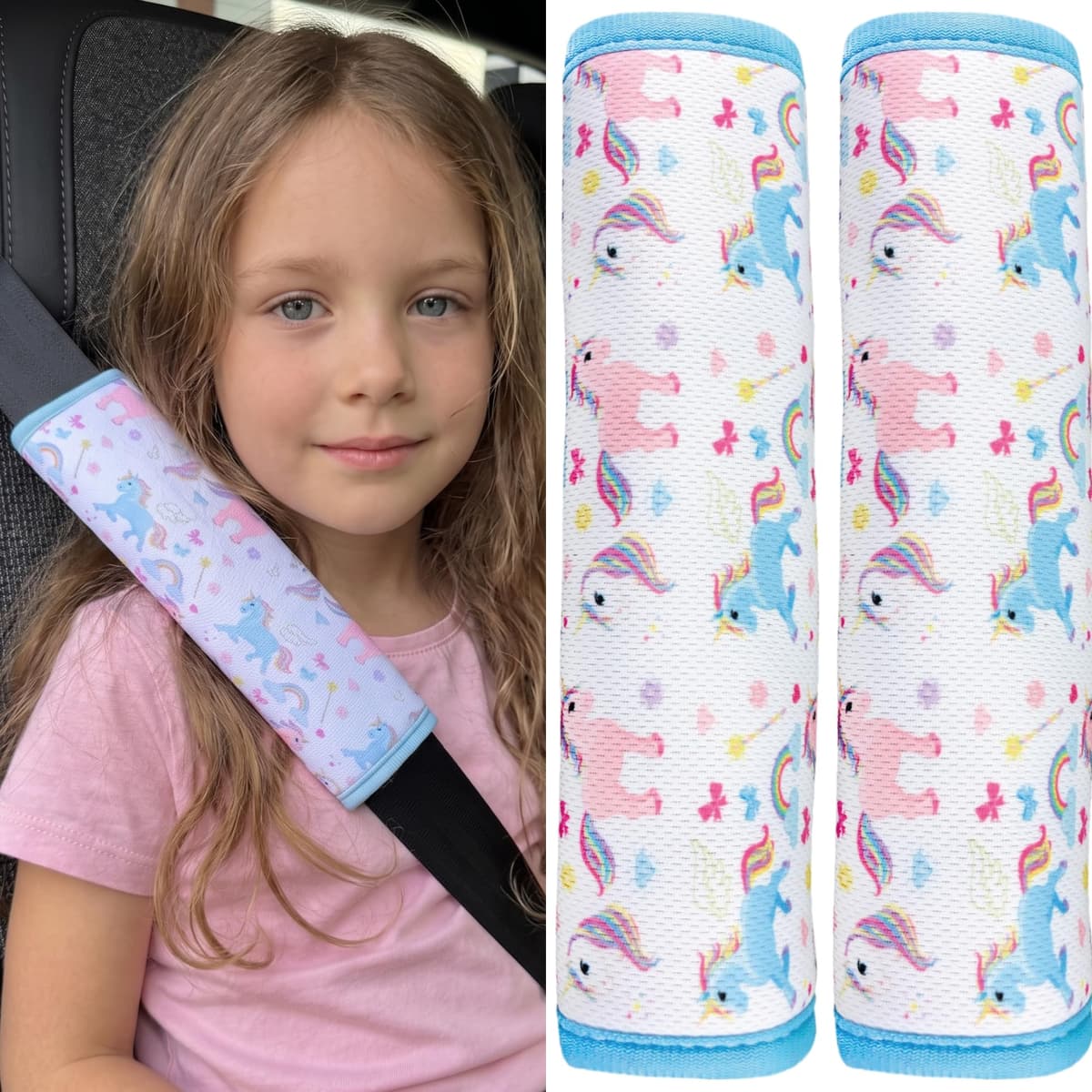 HECKBO 1x Kids Car Seat Belt Pads Seat Belt Protectors - Cars - Seat Belt Pads for Kids and Babies- Ideal for any Seat Belt Car Booster Seat Kids Bicycle — view 34