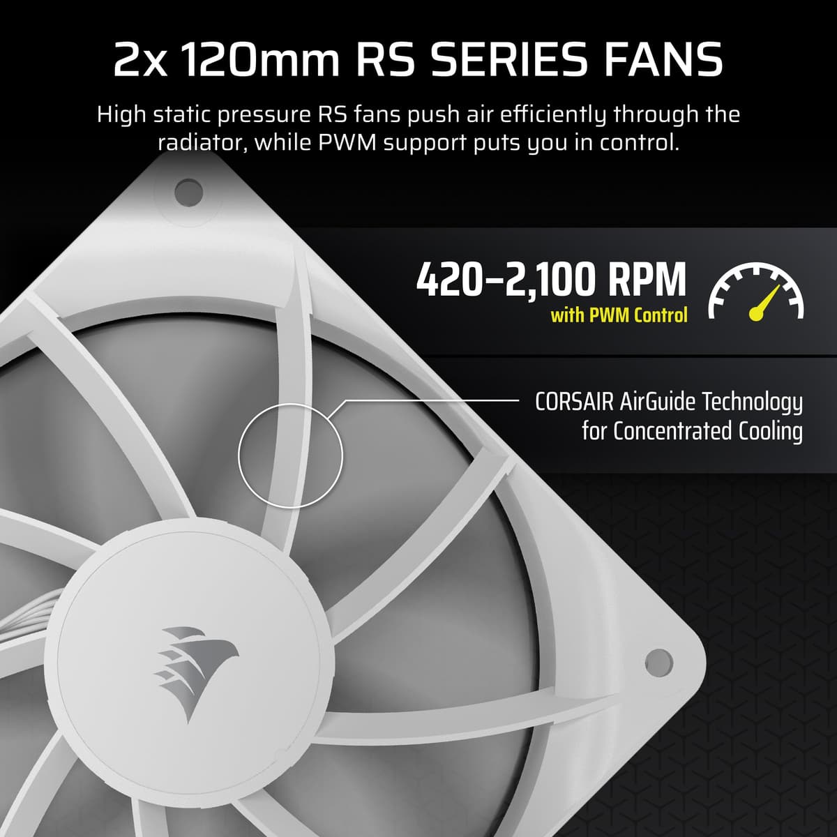 Corsair NAUTILUS 240 RS LCD Liquid CPU Cooler – 2.1" IPS LCD Screen, 240mm AIO, Low-Noise, Daisy-Chain, Intel LGA 1851/1700, AMD AM5/AM4 – 2x RS120 Fans Included – White — view 5