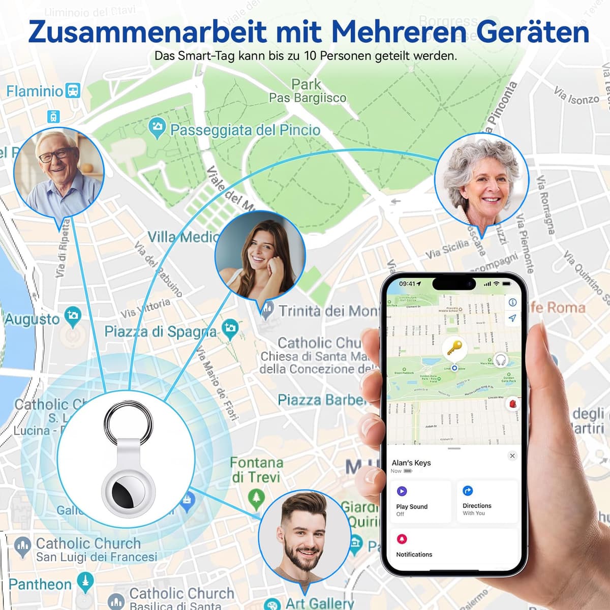 GPS Coche Localizador, 2026 Nuevo Magnetismo Localizadores GPS Sin Tarjeta SIM ni Suscripción para Android y iOS, Invisibilidad Tracker Rastreador Oculto para Coches/Motocicleta/Bicicleta — view 4