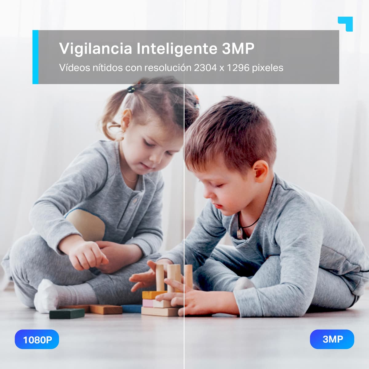 Tapo C210(2-Pack) - Cámara IP WiFi 360° Cámara de Vigilancia 2K (3MP),Visión Nocturna Admite Tarjeta SD hasta 512 GB, Detección de Movimiento, Control Remoto, Compatible con Alexa — view 3