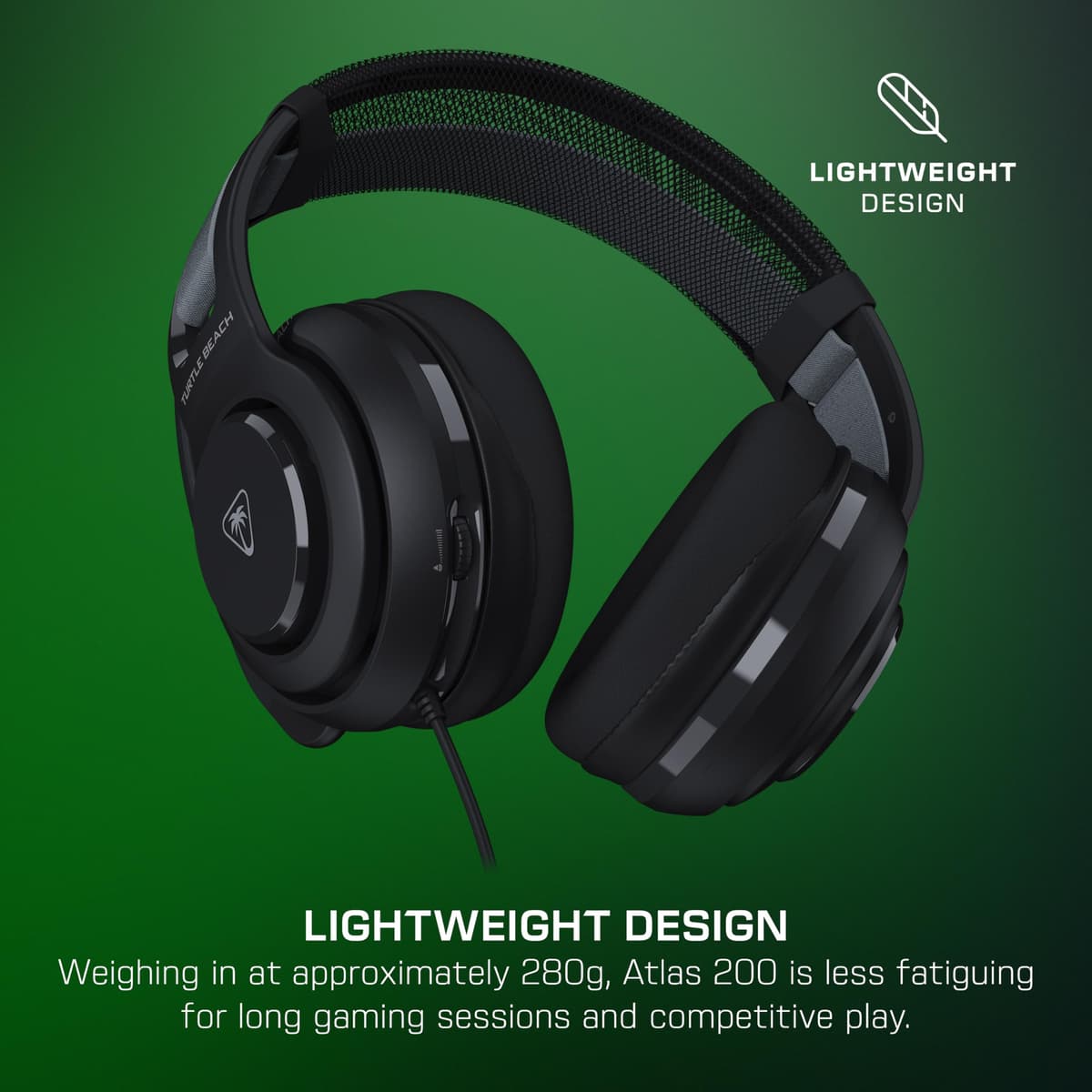 Turtle Beach Atlas 200 Multiplatform Gaming Headset for Gaming Consoles, PC and Mobile with 3.5mm Connection — view 3