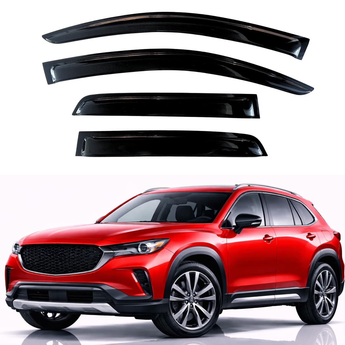 KPY Rain Guards Fit for 2006-2013 Lexus IS250 IS350, Out-Channel Window Visors Vent Wind Deflectors 4PC, Car Accessories for 06-13 Lexus is Series — view 210
