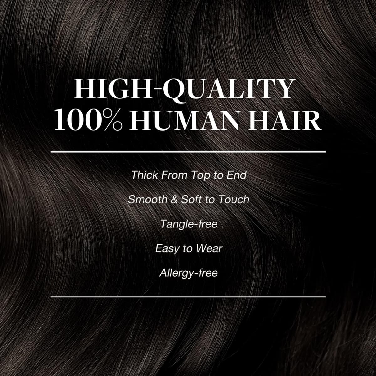 GOO GOO Clip in Hair Extensions Human Hair, 18inch 150g 9Pcs, #2 Dark Brown, Hair extensions for women, Human Hair Extensions Clip in — view 295