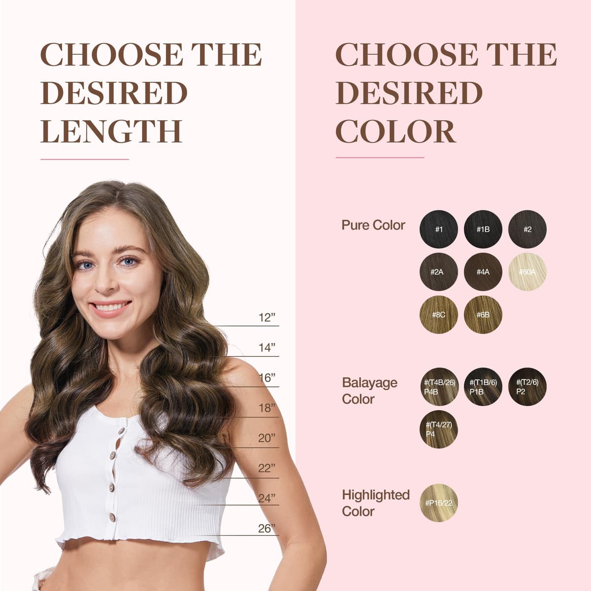 GOO GOO Clip in Hair Extensions Human Hair, 18inch 150g 9Pcs, #2 Dark Brown, Hair extensions for women, Human Hair Extensions Clip in — view 194