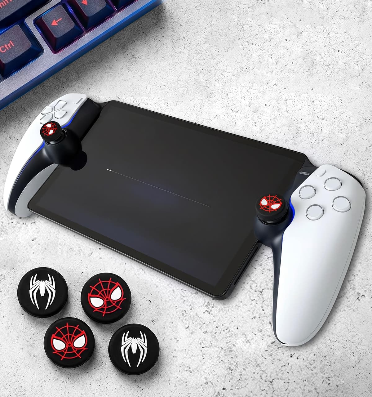 Anti-Slip Thumb Grips Caps for PS5 Portal Controller Silicone Thumbstick Cover Replacements Accessories — view 5