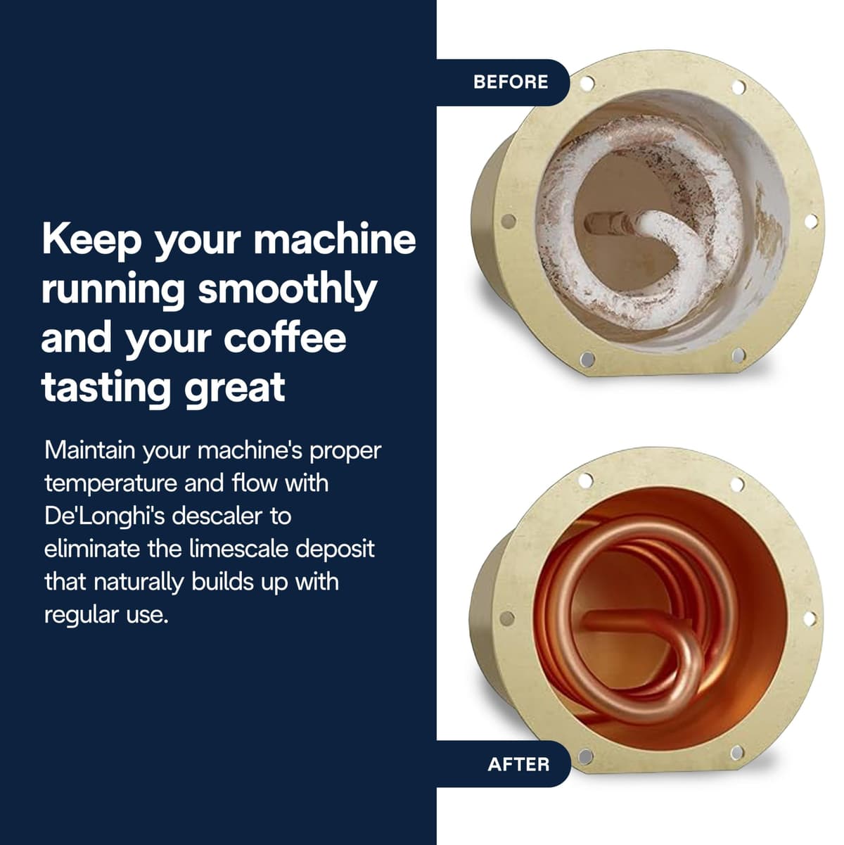 De'Longhi EcoDecalk Descaler DLSC500, 5 Decalcification Doses, Coffee Machine Descaler, Coffee Machine Maintenance Accessory, Plant-Based Ingredients, Bottle with 5 Doses, 500ml — view 3