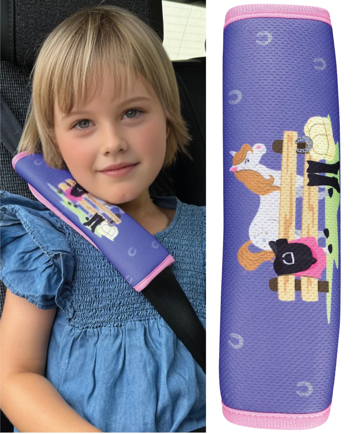HECKBO 1x Kids Car Seat Belt Pads Seat Belt Protectors - Cars - Seat Belt Pads for Kids and Babies- Ideal for any Seat Belt Car Booster Seat Kids Bicycle — view 37