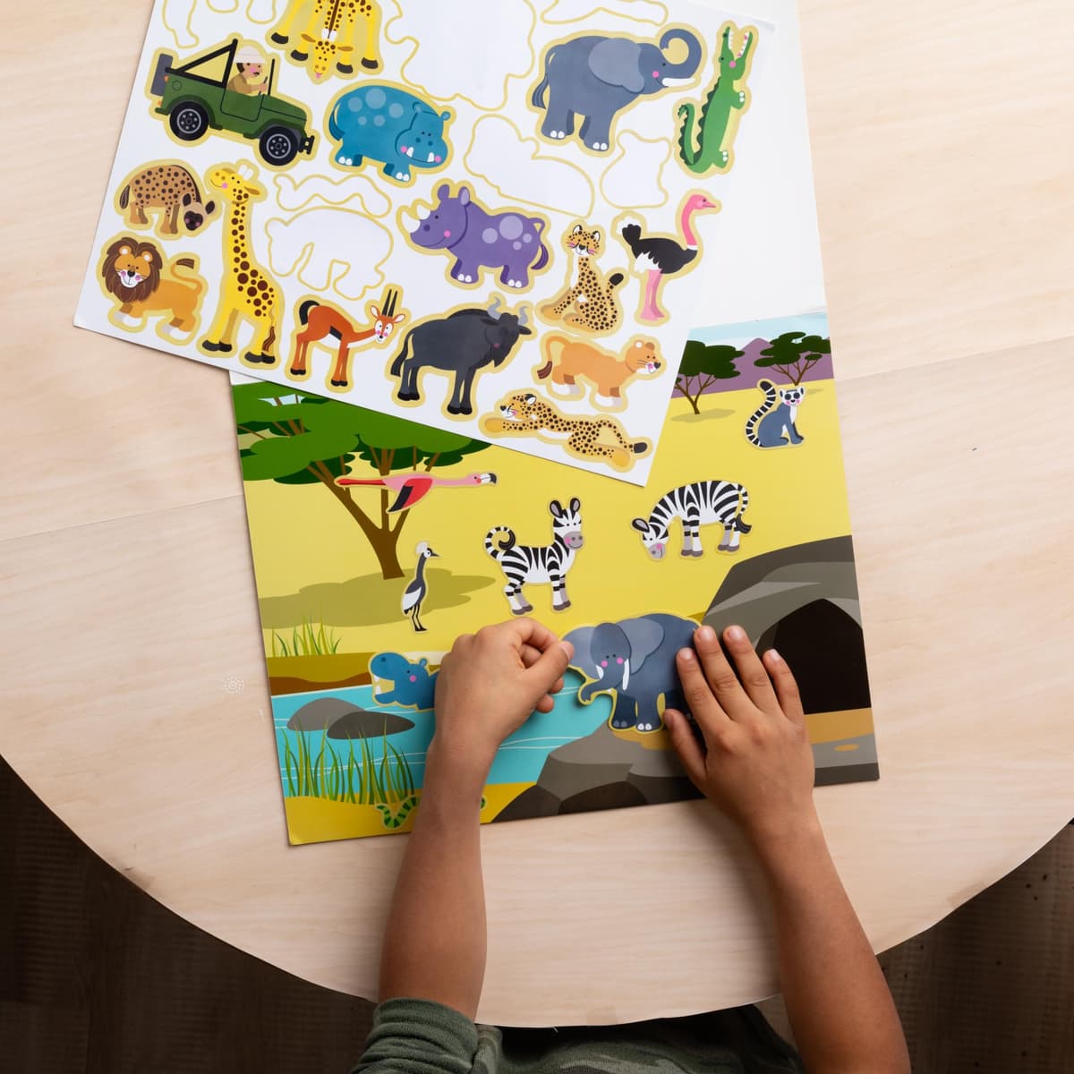 Melissa & Doug - Bloc de Pegatinas Infantiles Hábitats, Naturaleza - Libro Pegatinas Reutilizables: 150 Autoadhesivos, 5 Escenas, 6074872, Manualidades Niños, Regalo Niño 3 años + Stickers Infantiles — view 5