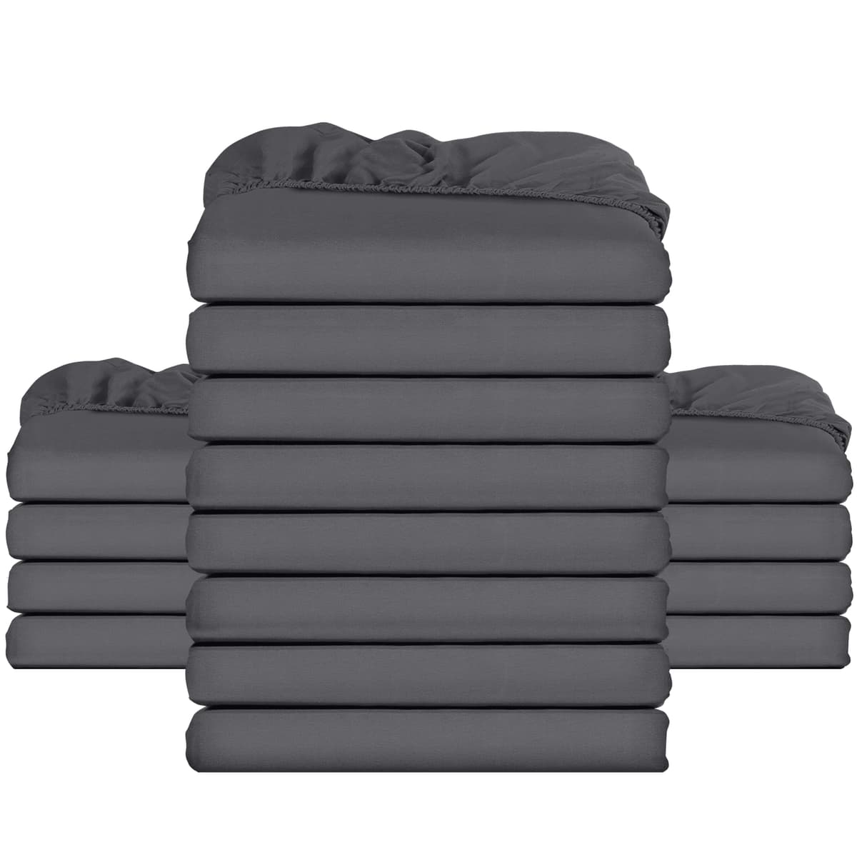 Utopia Bedding Fitted Sheet King, Grey - Deep Pocket 14 inch (35 cm) - Easy Care - OEKO-TEX Certified - Soft Brushed Microfibre Fabric - Shrinkage and Fade Resistant - Bottom Sheet — view 81