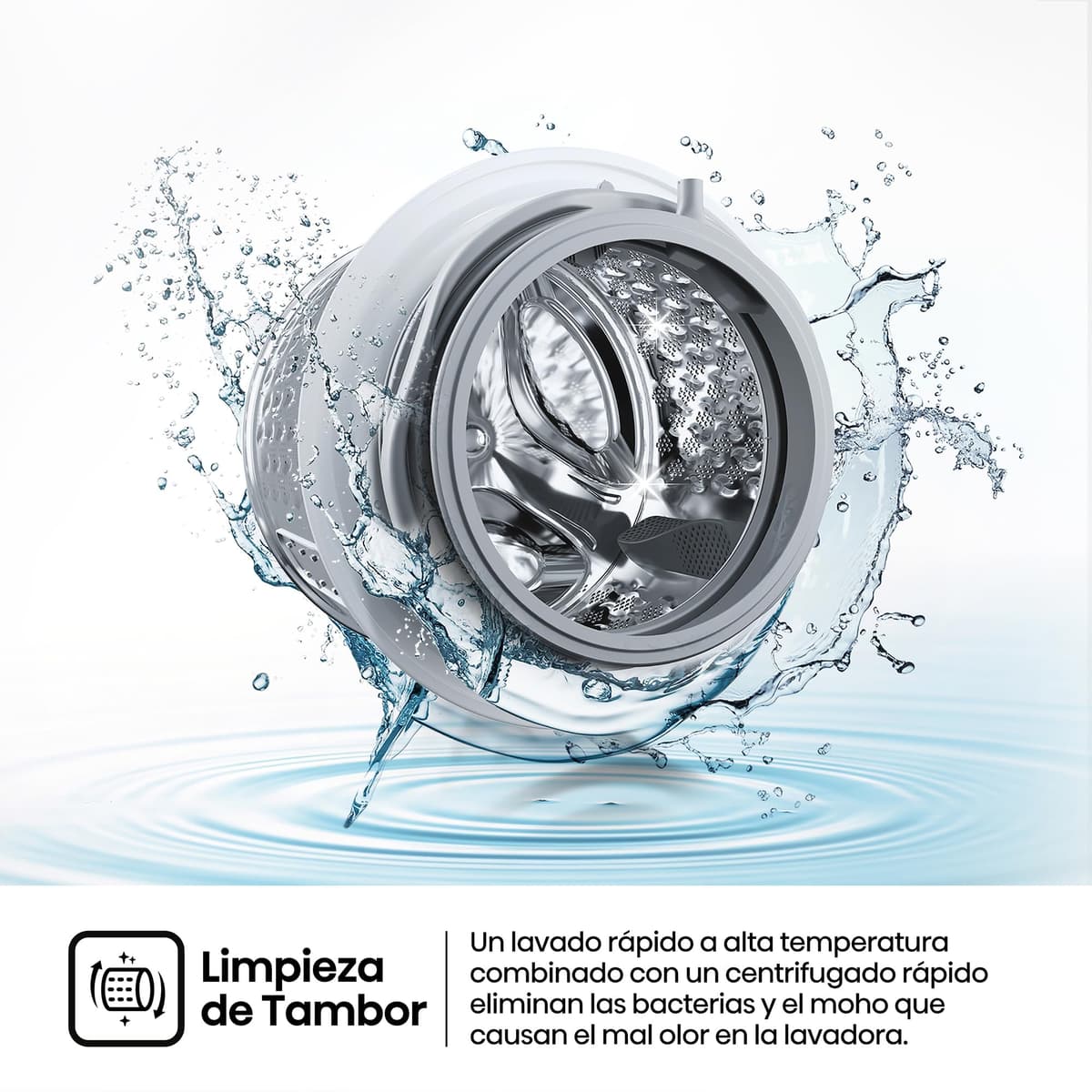 Hisense WF1Q8041BW2 - Lavadora, Clase A, 8 Kg, 1400 rpm, Alto 85 cm x Ancho 60 cm, Color Blanco, Función Vapor 99,9%, Lavado Rápido+, Lavado Automático, Finalización Diferida, Tecnología Inverter — view 15