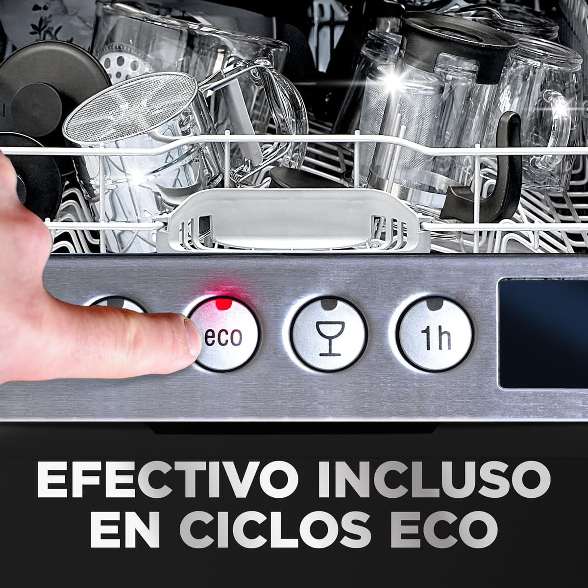 Finish Powerball Ultimate Infinity Shine, pastillas para el lavavajillas con poder quitagrasas y protección del cristal, 2 packs de 80, total 160 Pastillas — view 6