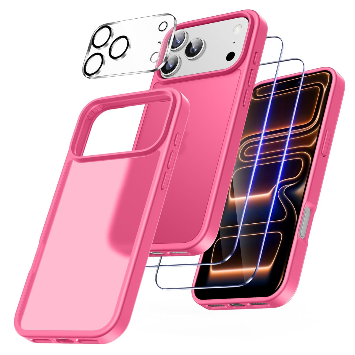 FLLAO 4 en 1 Funda para iPhone 15 con 2 Protector Pantalla y 1 Protector Lente Cámara, [Almohadilla de Aire integrada] Antigolpes Antiarañazos Carcasa 6,1 Pulgadas, Transparente — view 104
