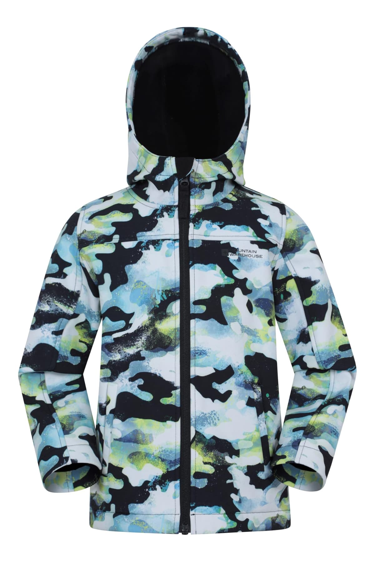 Mountain Warehouse Exodus Kids Softshell Jacket - Breathable, Wind & Water Resistant, Fleece Lined Coat, For Boys & Girls - Best For Sping Summer & Hiking — view 10