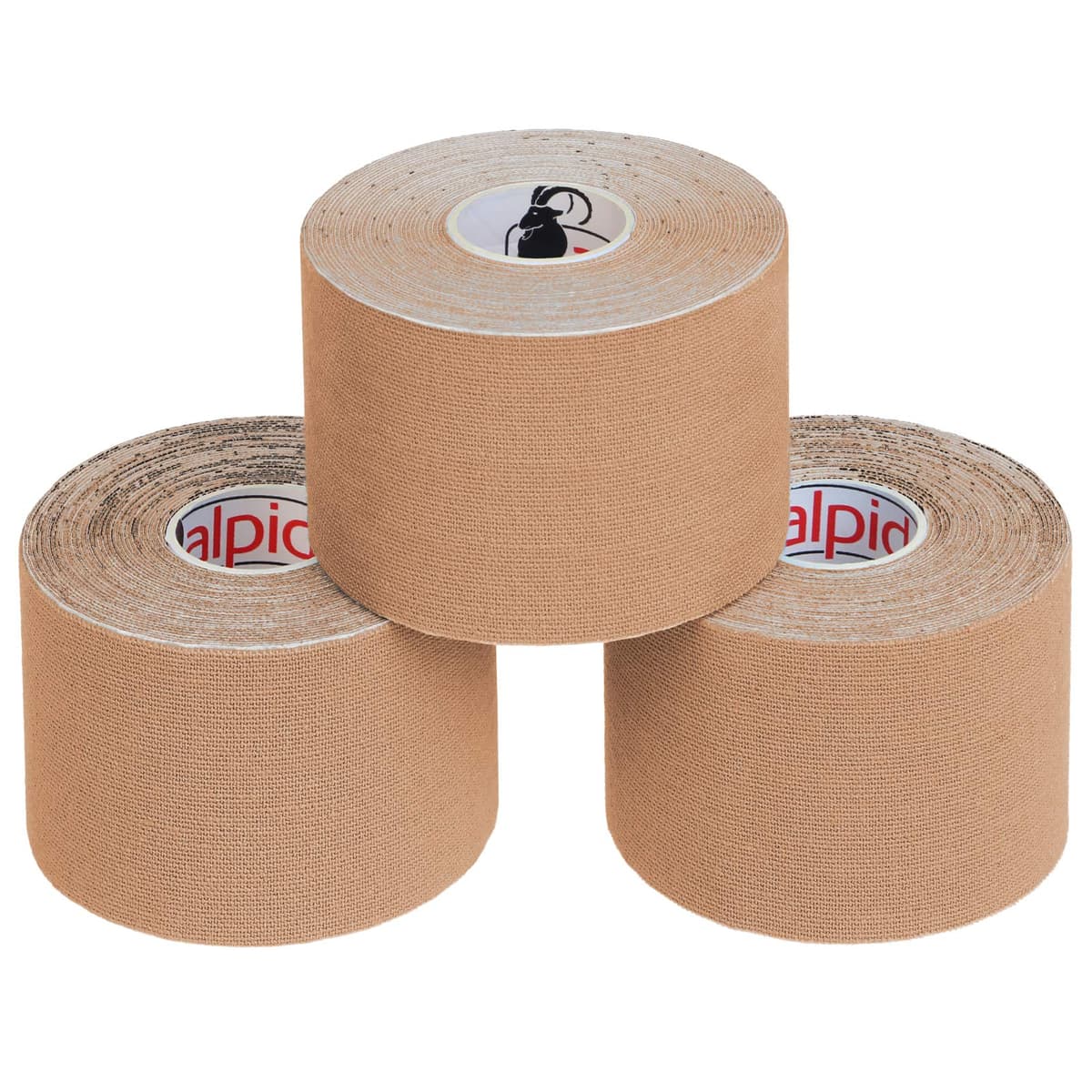 ALPIDEX Cinta Kinesiología Tape 1/3 / 6/12 Rollos Muchos Colores 5 m x 5 cm E- Book Ejemplos Aplicación Cinta Muscular Sin Látex Transpirable — view 39
