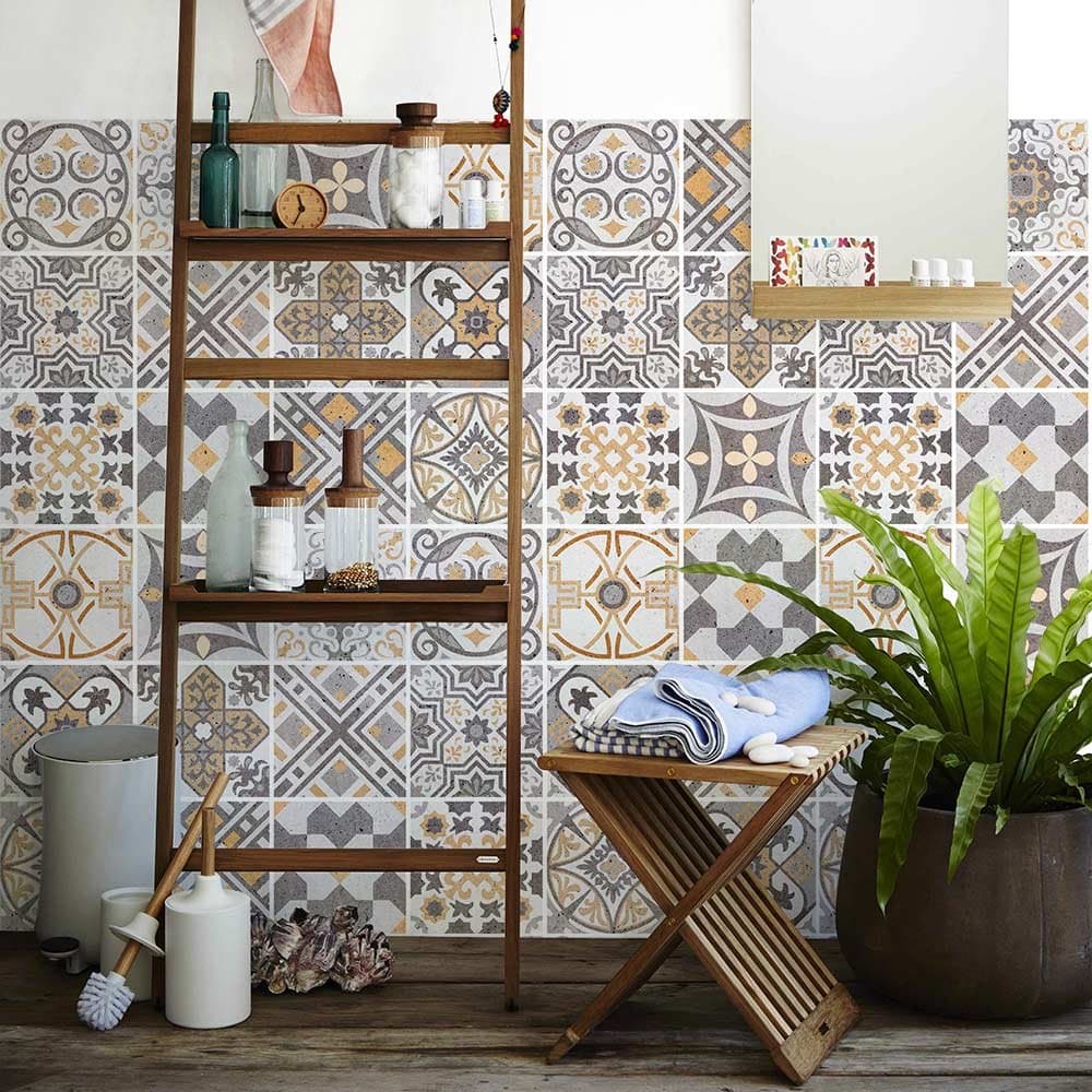RE-COVERTILES - Pegatinas Azulejos Cocina y Baño Stickers de PVC Impermeables Antiarañazos Decoración de Pared Baldosas Peel and Stick - Modelo 24 Pzas 10x10 cm PS00179 Made in Italy — view 51
