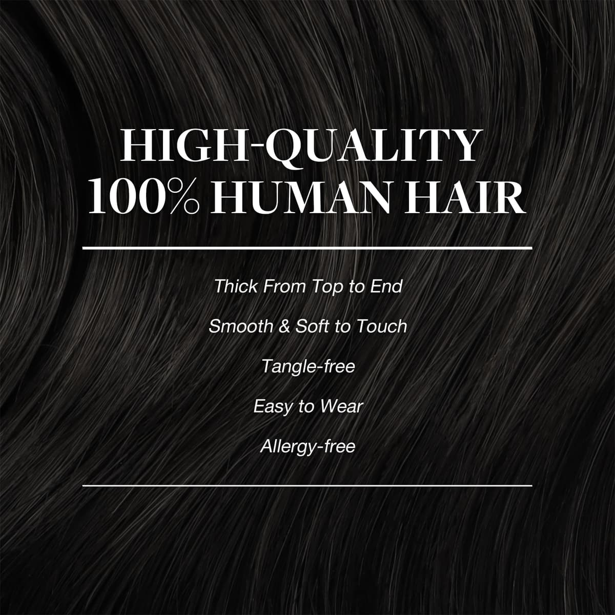 GOO GOO Clip in Hair Extensions Human Hair, 18inch 150g 9Pcs, #2 Dark Brown, Hair extensions for women, Human Hair Extensions Clip in — view 321