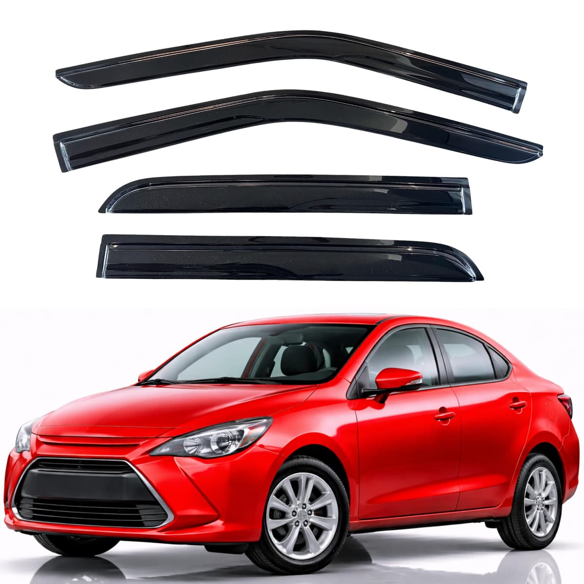 KPY Rain Guards Fit for 2006-2013 Lexus IS250 IS350, Out-Channel Window Visors Vent Wind Deflectors 4PC, Car Accessories for 06-13 Lexus is Series — view 233