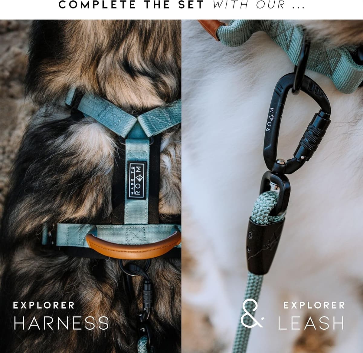 Made to ROAM Premium Dog Collar - Adjustable Heavy Duty Nylon Collar with Quick-Release Metal Buckle (Oregon Haze, Classic Size 4) — view 6