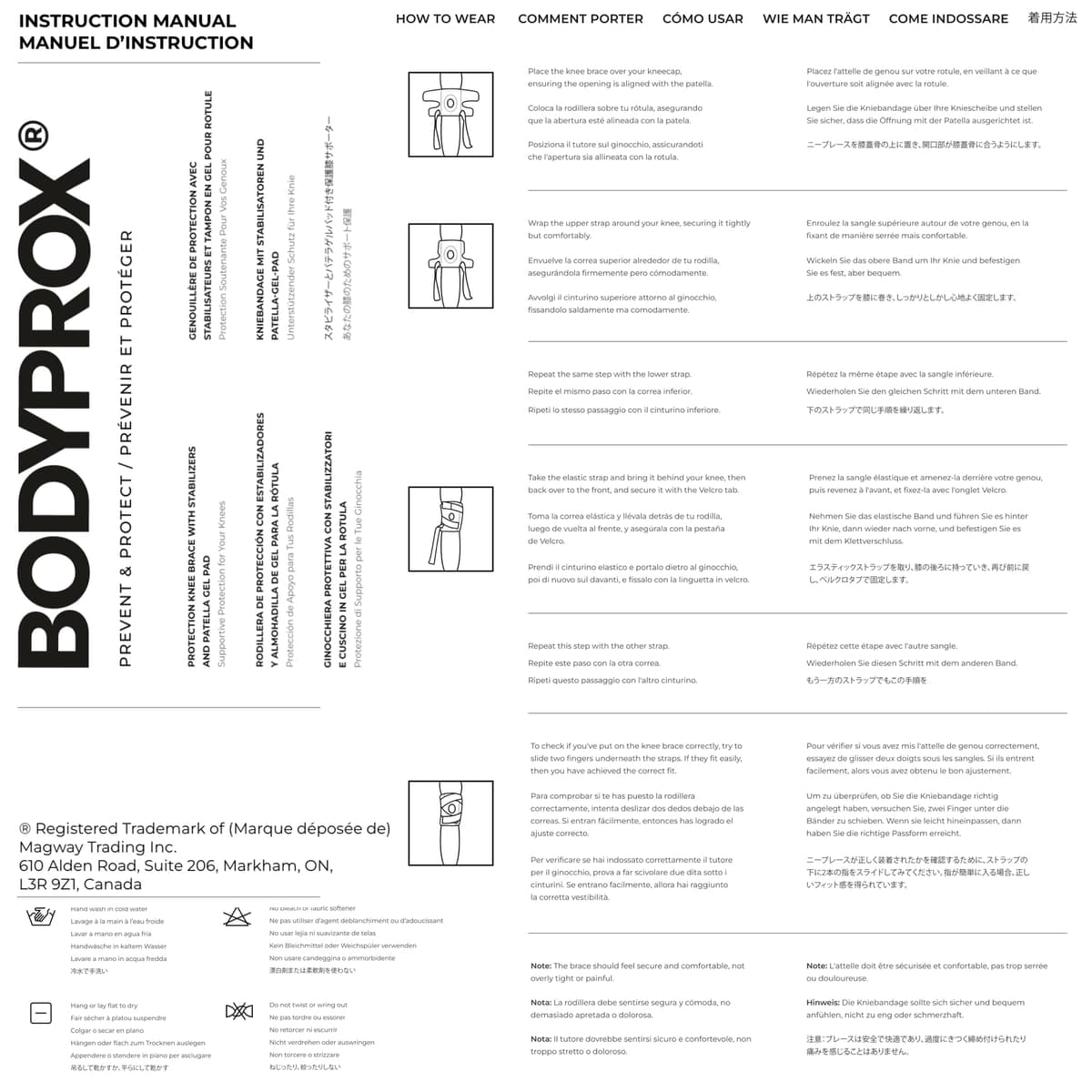Bodyprox Knee Brace with Side Stabilizers & Patella Gel Pads for Knee Support — view 4