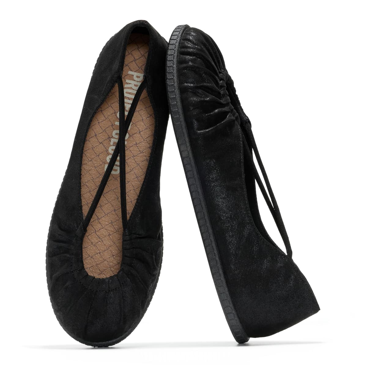 Project Cloud Ballet Flats for Women Comfortable Womens Shoes with Memory Foam Insole & MicroSuede Upper - Mary Jane Shoes Women Footwear - Lightweight Ballerina Womens Flats (Cheers) — view 5