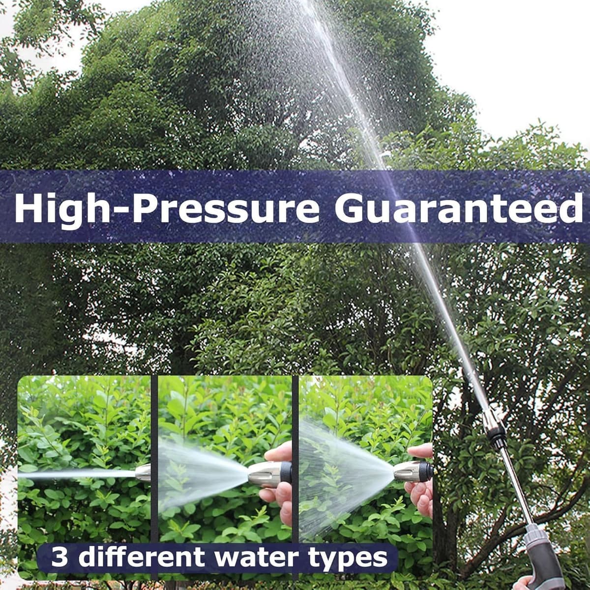 Pressure Washer, Hydro Power Water Jet Cleaner, Adjustable Nozzle Pressure Washer Attachment for Car, Patio, Driveway & Outdoor Cleaning — view 3