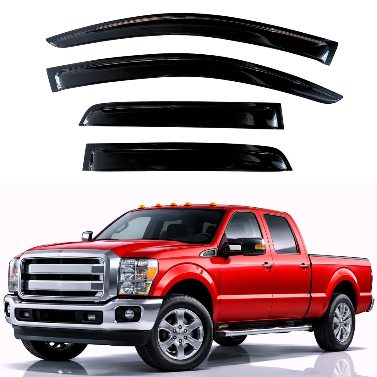 KPY Rain Guards Fit for 2006-2013 Lexus IS250 IS350, Out-Channel Window Visors Vent Wind Deflectors 4PC, Car Accessories for 06-13 Lexus is Series — view 202