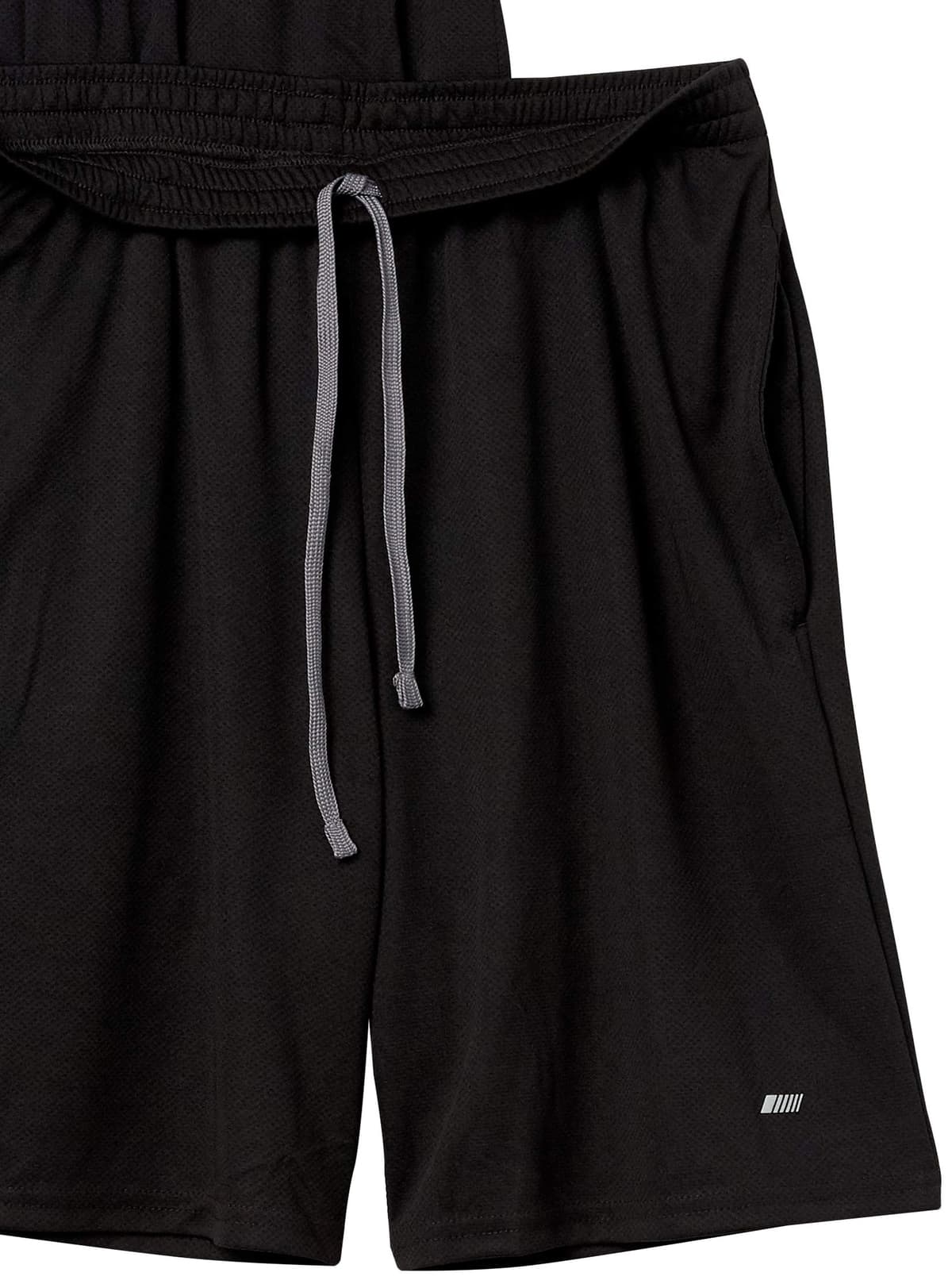 Amazon Essentials Pantalones Cortos de Entrenamiento de Corte Suelto de Alto Rendimiento para Gimnasio y Baloncesto Hombre, Pack de 2 — view 6