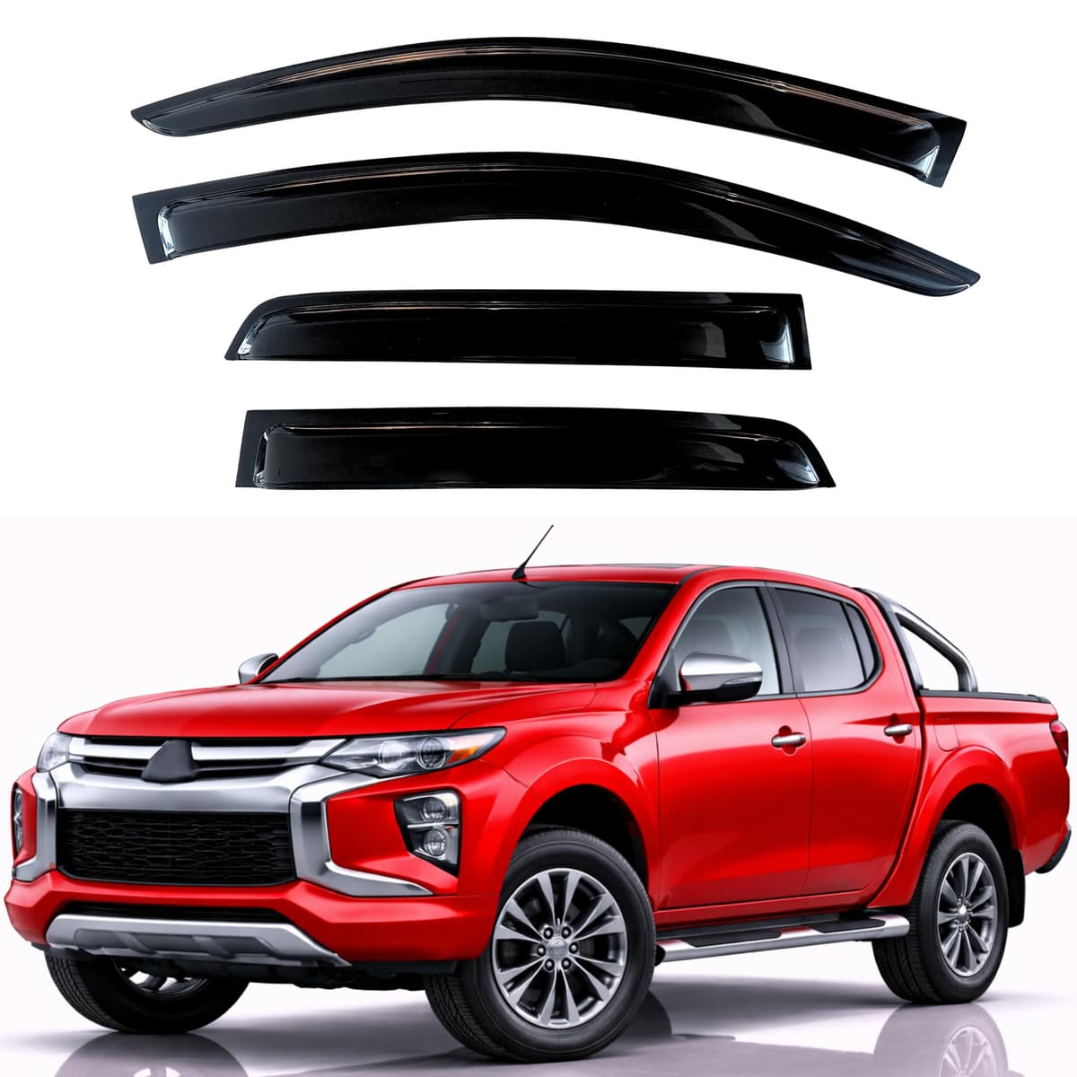 KPY Rain Guards Fit for 2006-2013 Lexus IS250 IS350, Out-Channel Window Visors Vent Wind Deflectors 4PC, Car Accessories for 06-13 Lexus is Series — view 286