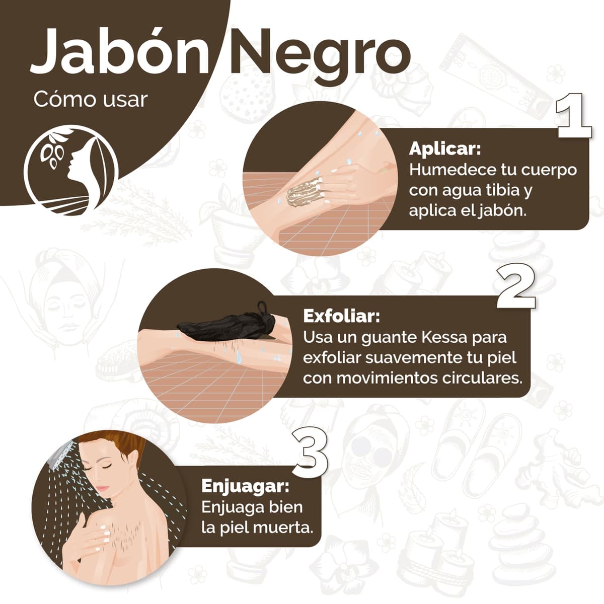 Fatima's Garden Jabón Negro con Eucalipto - Limpiador Purificante, 150g — view 5