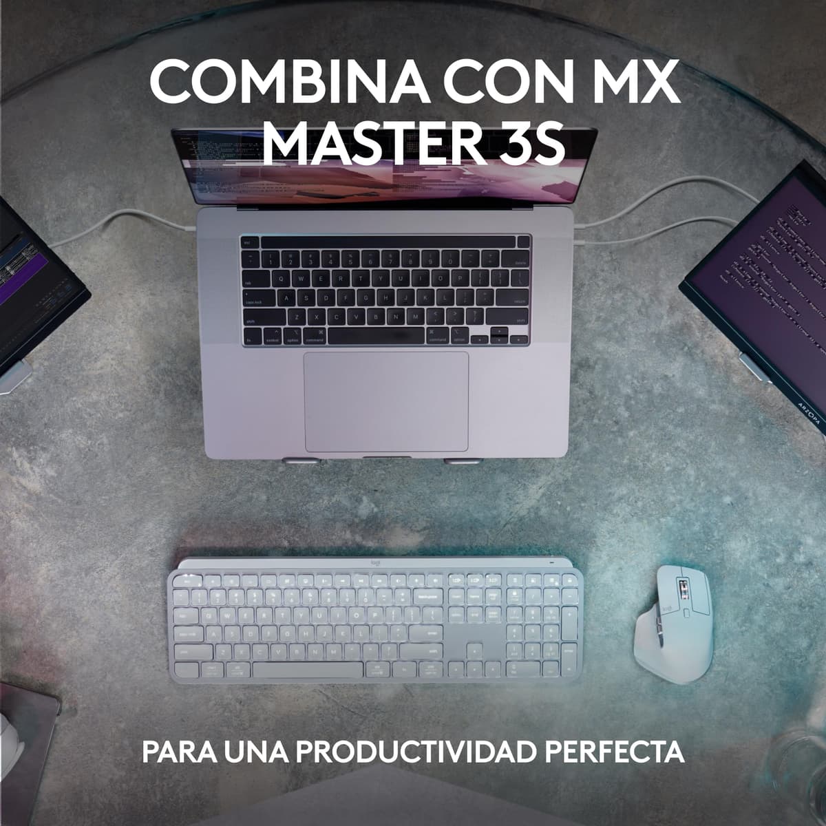 Logitech MX Keys S Wireless Keyboard, Low Profile, Precise Silent Writing, Programmable Keys, Lighting, Bluetooth, USB C Char — view 9