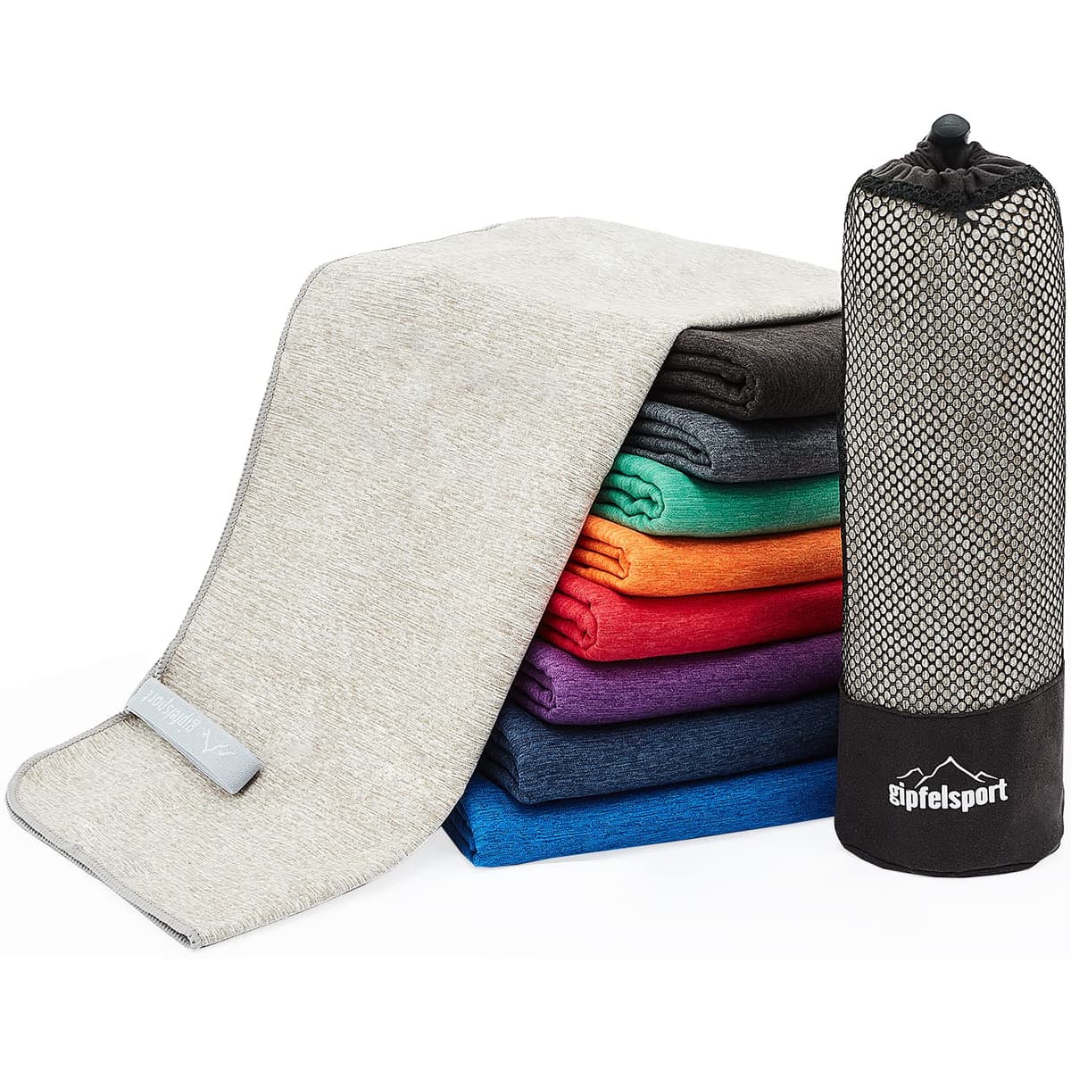 gipfelsport Toalla de Microfibra | Toalla de baño de Microfibra, Toalla de Viaje, Toalla de Playa | De Secado rápido, Ultra Ligero, Ahorro de Espacio | para niños, Hombres y Mujeres — view 31