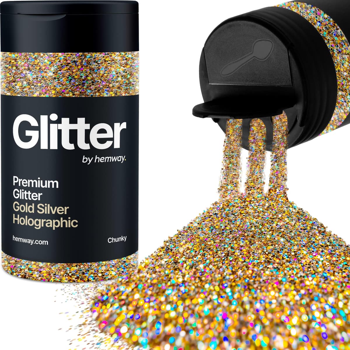 Light Rose Gold Glitter Shaker, 130g Ultrafine Glitter, Crafts 1/128" Metallic Flake Light Rose Gold Sequins, Resin & Epoxy Crafts, Decorating, Halloween, Christmas Nail, Face, Hemway — view 96