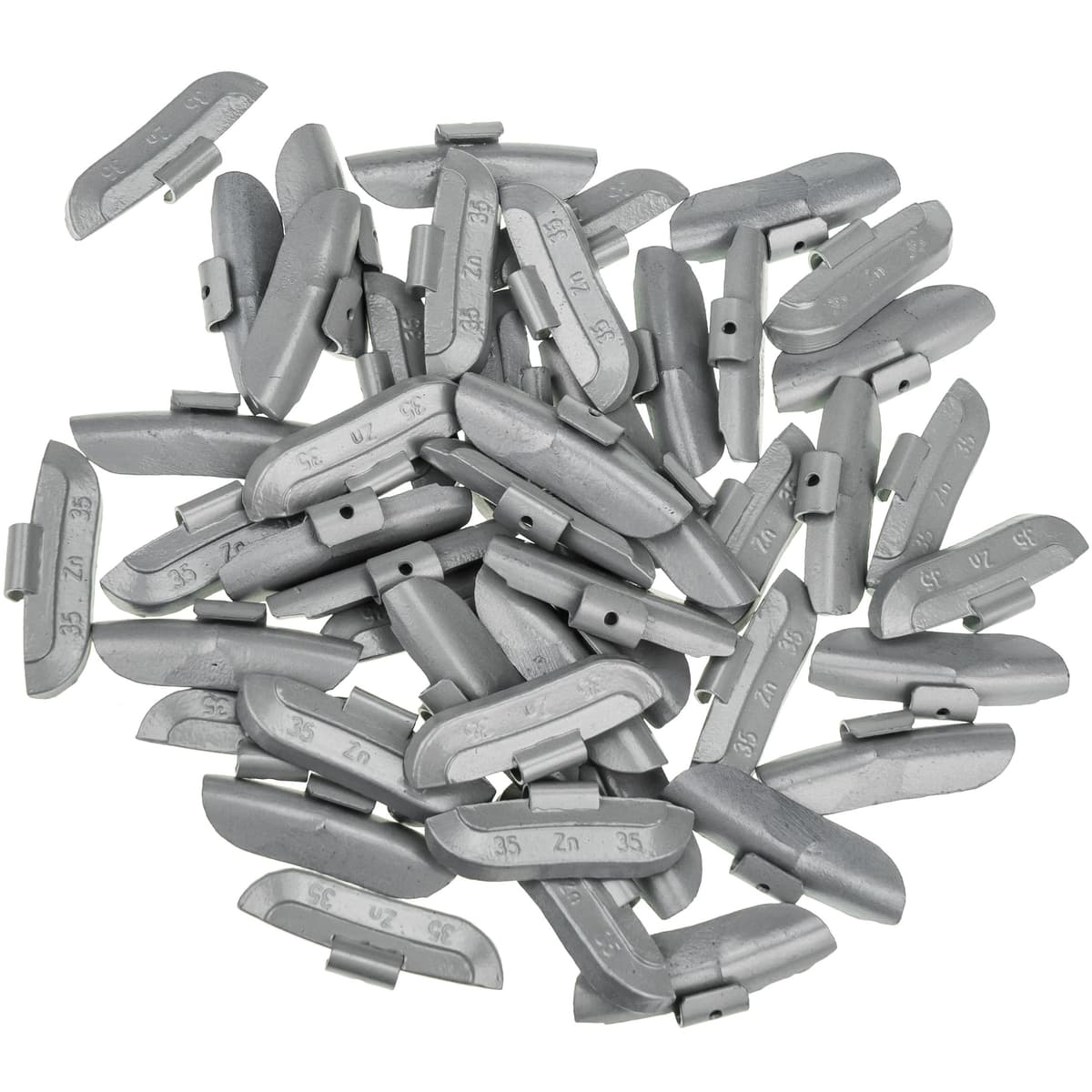 Stix 50 pesas de impacto de 35 g para llantas de acero – Pesos de equilibrio de zinc ZN/S – Pesos de equilibrio para neumáticos y ruedas – Pesos de rueda — view 4