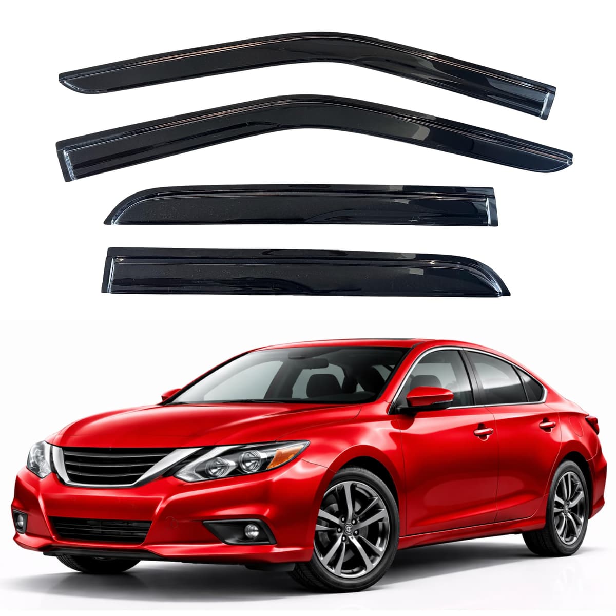 KPY Rain Guards Fit for 2006-2013 Lexus IS250 IS350, Out-Channel Window Visors Vent Wind Deflectors 4PC, Car Accessories for 06-13 Lexus is Series — view 316