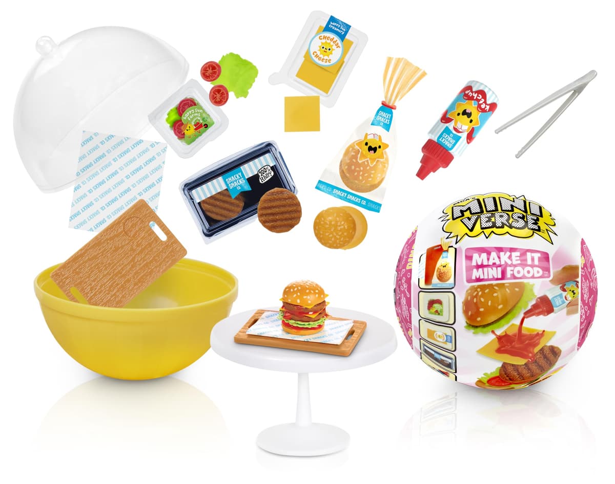 MGA's Miniverse Make It Mini Food - Diner Series 3 - Mini Coleccionables en Embalaje Ciego Misterioso - Juego de Resina DIY - Réplica de Comida, NO COMESTIBLE - Para Coleccionistas y Mayores de 8 Años