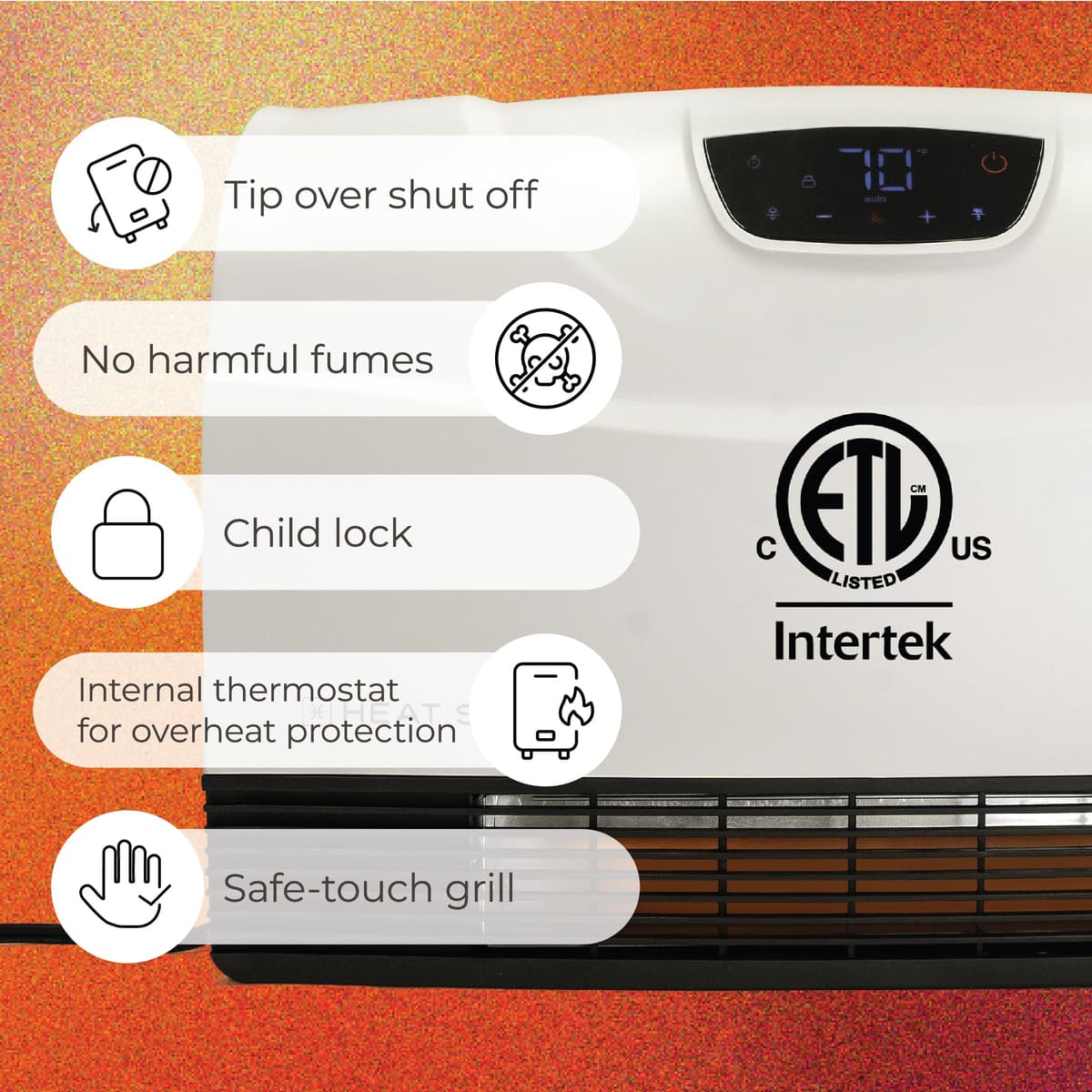 Heat Storm HS-1500-PHX-WIFI Infrared Heater, Wifi Wall Mounted — view 4