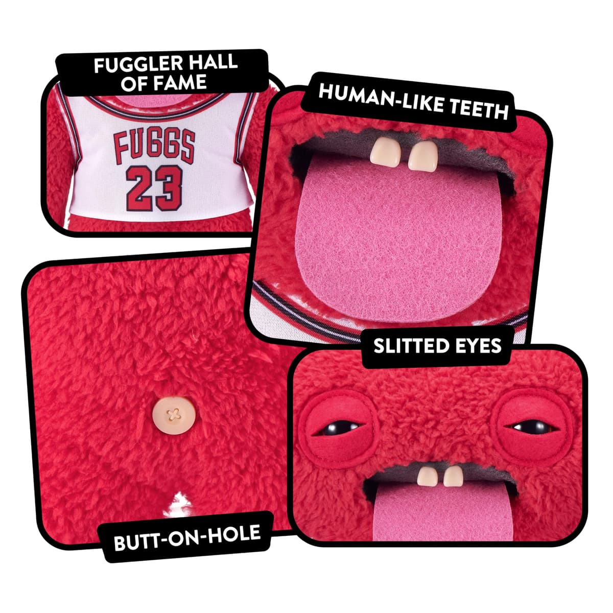 Fuggler Fugg Stars Peluche 9" (Chunky McDunky) de ZURU – Monstruo Feo y Divertido con Dientes Humanos. Peluche Coleccionable para niños, Adolescentes, Adultos y Fans de Peluches. — view 4