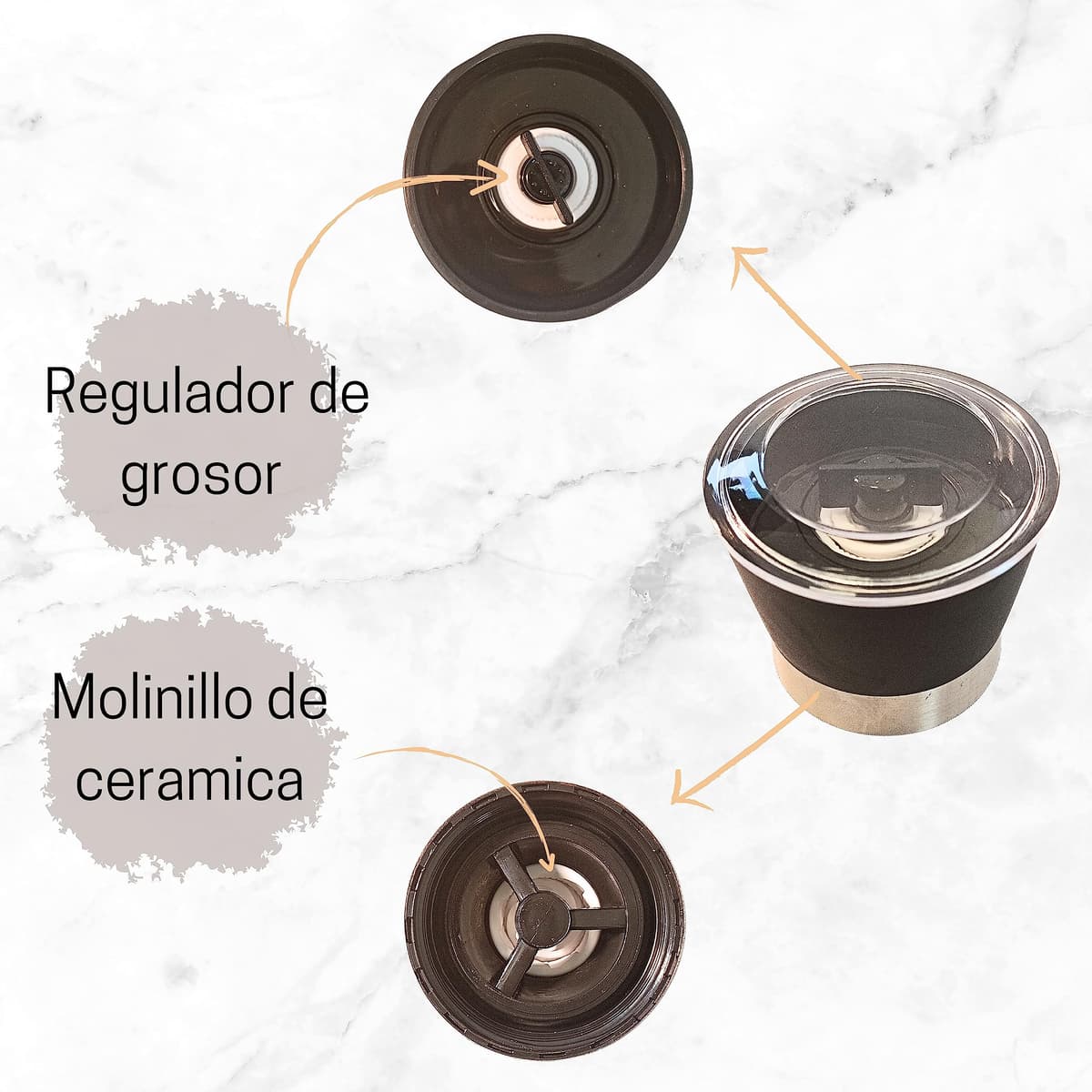 Sal Del Himalaya Negra -Kala Namak- En Molinillo. 100% Natural, Organico, Sin Aditivos, Sin Refinado. Para Sazonar Y Condimentar. (Sal Negra Del Himalaya) — view 5