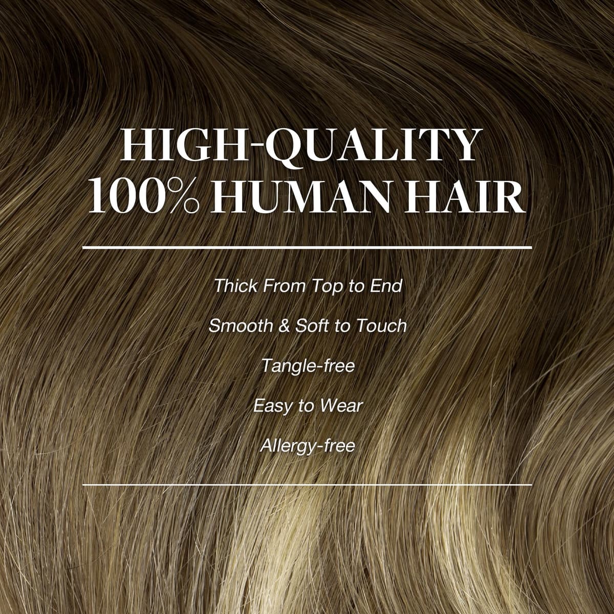 GOO GOO Clip in Hair Extensions Human Hair, 18inch 150g 9Pcs, #2 Dark Brown, Hair extensions for women, Human Hair Extensions Clip in — view 95